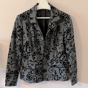 Women’s blazer, velour raised design